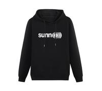 BEINENG Sunn O Hoody Graphic Hoodie Mens Shirt with Pocket Long Sleeve Pullover Sweatshirts Black XL