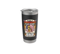 Being A Firefighter Is An Honor Being A Dad American Flag Gobelet isotherme en acier inoxydable double paroi