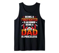Being A Firefighter is an Honor Being A Dad Débardeur