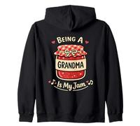 Being A Grandma is My Jam Funny Pun Blague Classique Grandmother Sweat à Capuche