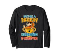 Being A Trophy Husband is Exhausting Funny Marriage Dog Manche Longue