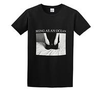 Being As an Ocean Kneel Science Fiction Popularity Harajuku Distressed Hip hop T-Shirt Black XL