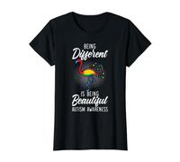 Being Different is Being Beautiful Autistic Awareness Autistic T-Shirt Graphique avec Valeur