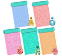 beinkmake 1 rouleau de texture en argile polymère avec motif rose - Outils d'argile en plastique avec mallette de rangement - Pour la fabrication de bijoux, le scrapbooking, la poterie