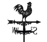 beinkmake Girouette en métal en forme de coq - Décoration de jardin - Indicateur de direction - Décoration pour ferme, cour, toit extérieur