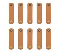 beinkmake Lot de 10 fermoirs en cuir pour écharpe, châle, écharpe, support antidérapant pour vêtements pour poncho, cape, cardigan, foulard (orange)