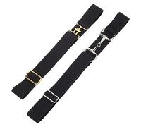 beinkmake Lot de 2 ceintures d'équitation élastiques avec boucle de mors pour équitation, noir, 43 x 1.6 inch; 41 x 1.5 inch