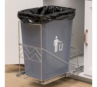 Beinline Poubelle extractible sous armoire, évier, kit d'armoire coulissante, poubelle réglable pour canette de 20 à 38 litres (boîte non incluse)
