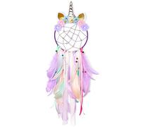Beinou Attrape Reve Enfant Licorne Dream Catcher Geant Fait à la Main Attrape-rêves Plume Chambre Fille Cadeau Décoration Maison pour Garçons Filles Pépinière Suspendus Mobiles Décoratifs