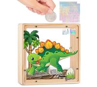 Beinou Tirelire Compteuse Pièces Voyage Licorne Tirelire Billet Transparente Acrylique Décoratives avec des Lettres Personnalisées Cadeau d'enfants