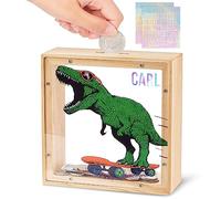 Beinou Tirelire Compteuse Pièces Voyage Licorne Tirelire Billet Transparente Acrylique Décoratives avec des Lettres Personnalisées Cadeau d'enfants