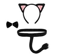 Beipegin Deguisement Animaux Accessoire,Oreilles Bandeau et Queue Deguisement Lion Renard Chat Singe Donkey pour Enfants Adultes Carnaval Halloween Fête d'anniversaire