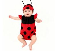 Beipegin Deguisement Coccinelle Abeille Body Barboteuse Bebe Garçon Fille Grenouillere Vetement et Chapeau pour 0 à 9 mois