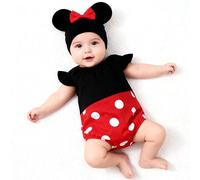 Beipegin Deguisement Coccinelle Abeille Body Barboteuse Bebe Garçon Fille Grenouillere Vetement et Chapeau pour 0 à 9 mois