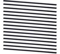 BEIQIYA Lot de 15 bandes de dents en silicone pour cheveux à faire soi-même, pinces à cheveux antidérapantes, accessoires de cheveux autocollants pour femmes - Noir