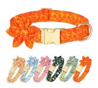 Beirui Colliers mignons pour chiennes, collier pour chien d'automne avec fleur, collier doux à motif floral pour chiens de petite, moyenne et grande taille (feuilles d'érable, taille M)