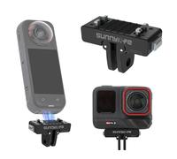 BeisDirect Adaptateur magnétique à dégagement rapide pour Insta360 X5/Ace Pro2/Ace Pro/Ace, adaptateur de base magnétique en alliage d'aluminium avec port de vis de 6,35 mm et interface pliable à 2