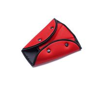 BeisDirect Ajusteurs de ceinture de sécurité pour enfant Housse de sécurité pour voiture Coussinets de sangle Ajusteur de ceinture de sécurité Triangle Positionneur Fit Bébé Enfant Adulte (Rouge)