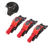 BeisDirect Boucle de sangle de casque à dégagement rapide, Boucle de casque de moto à dégagement rapide de déconnexion de traction Boucle d'attache rapide de casque de moto Sangle de menton (3 pièces)