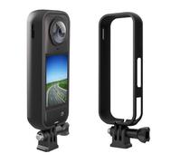 BeisDirect Coque de protection pour Insta360 X5 Cage de cadre avec adaptateur de montage et vis, boîtier en plastique résistant aux rayures pour Insta 360 X5 Accessoires de caméra d'action