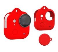 BeisDirect Coque en silicone pour appareil photo Insta360 Go Ultra, protecteur d'objectif - Housse de protection en silicone pour Insta 360 Go Ultra Standalone - Rouge