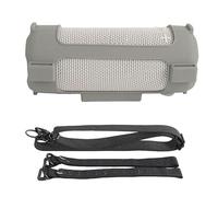 BeisDirect Coque en silicone pour haut-parleur Bluetooth portable JBL Grip, housse de protection souple pour le transport avec bandoulière et sangle fixe de vélo (gris)