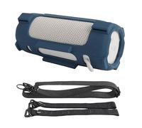 BeisDirect Coque en silicone pour haut-parleur Bluetooth portable JBL Grip, housse de protection souple pour le transport avec bandoulière et sangle fixe de vélo (bleu)