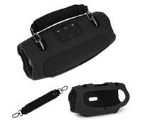 BeisDirect Coque en silicone pour haut-parleur Bluetooth portable JBL Xtreme 4, coque audio Xtreme4 avec dragonne, support de protection pour haut-parleur JBL Xtreme4 (noir)