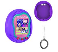 BeisDirect Étui en silicone compatible avec Tamagotchi Uni Virtual Pet Machine (2023), coque de protection pour Tamagotchi Uni avec cordon de doigt (violet)