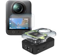 BeisDirect Lot de 2 films de protection d'écran en verre trempé pour DJI Osmo 360 avec kit d'alignement automatique HD transparent, anti-traces de doigts, anti-rayures, kit d'installation pour