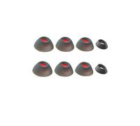 BeisDirect Lot de 4 paires d'embouts en silicone pour écouteurs JBL Tune Flex (noir)