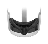 BeisDirect Masque facial en silicone compatible avec le casque Meta Quest 3 VR, anti-légère fuite, résistant à la transpiration, étanche, accessoires de rechange pour Meta Quest 3 (noir)