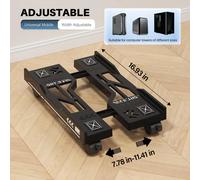 BEISHI support CPU support réglable support pour PC support tour d'ordinateur portable avec roulettes roulantes support de bureau réglable White