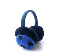 BEISIJIA Cache-oreilles pour enfants motif football pour l'hiver et l'extérieur - Cadeau d'anniversaire et de Noël pour garçons et filles, bleu, taille unique (Bleu)