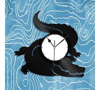 Beisite Alligator Vinyle Horloge Murale Record Amoureux des Animaux Cadeau Unique Home Office Decor Vintage Design Office Bar Room Home Decor