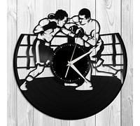 Beisite Boxe Vinyle Horloge Murale Cadeau Unique pour Amis Maison Salon Décoration Vintage Design Bureau Bar Chambre Décor À La Maison