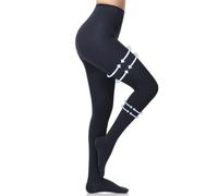 Beister 20-30 mmHg Medicale Chaussettes de Compression Bout Fermé | Soulage Varices, œdème. Taille Haute Anti-glisse, Entrejambe Renforcé. Pour Infirmiers, Grossesse, Vols & Station Debout.