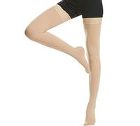 beister Chaussettes de Compression Femme & Homme à bout Fermé Longues, 20-30mmhg Bas de Contention Classe 2 Medicale Soutien Graduel Bas de Compression, Indiqué pour Les varices, l'œdème, Le vol