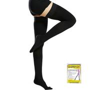 beister Chaussettes de Compression Femme & Homme à bout Fermé Longues, 20-30mmhg Bas de Contention Classe 2 Medicale Soutien Graduel Bas de Compression, Indiqué pour Les varices, l'œdème, Le vol