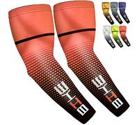 beister Manchettes de Bras Homme & Femme, Sun Anti-UV Protection UPF 50+ Manchons de Refroidissement Antidérapants, Manchette Gaming, Manchons de Sport Compression pour Cyclisme, Basket-ball, Running