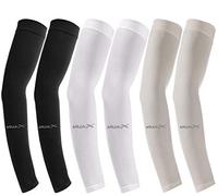 beister Manchon Bras Homme & Femme (3/6),Anti UV Protection UPF 50+ Manche de Bras Avant,Refroidissement Antidérapant Manchette Gaming,Cooling Sport Compression Arm Sleeves pour Cyclisme,Running