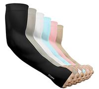 beister Manchon Bras Homme & Femme (3/6), Anti UV Protection UPF 50+ Manche de Bras Avec Trou pour Le Pouce Refroidissement Antidérapants Manchette Gaming, Cooling Sport Compression Arm Sleeves