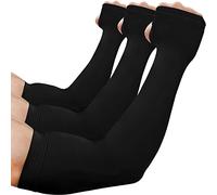 beister Manchon de Bras Homme & Femme (1/3/6),Anti-UV Protection UPF 50+Manche Bras Avec Trou pour Le Pouce,Antidérapants Cooling Manchette Gaming,Sport Compression Arm Sleeves pour Cyclisme,Running
