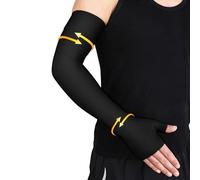 beister Manchon de Compression Médicale pour Le Bras, 20-30mmhg Soutien Complet du Bras, Les Poignets & Les Mains Avec Bande En Silicone, Compression Graduée pour Gonflement, Lipœdème, Arthrite (Un)
