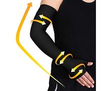 beister Manchon de Compression Médicale pour Le Bras, 20-30mmhg Soutien Complet du Bras, Les Poignets & Les Mains Avec Bande En Silicone, Compression Graduée pour Gonflement, Lipœdème, Arthrite (Un)