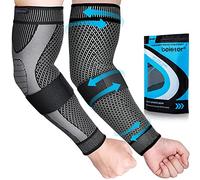 beister Manchon de Compression pour Le Bras, Respirant Coudière avec Bande Élastique Réglable, 20-30 mmHg Support de Protection des Bras & Coude pour Lipœdème, Arthrite