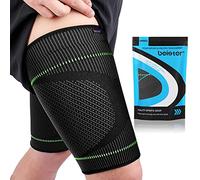 beister Manchons de compression pour les ischio-jambiers, 20-30 mmHg - Antidérapants - Pour les ischio-jambiers douloureux, aine, entorses musculaires, tendinite, entraînement, douleurs sciatiques