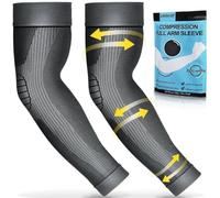 Beister Sports Manchon de compression pour homme et femme (paire), 20-31 mmHg Manchons médicaux de bras pour bras, protection des bras, coudières, manchons de compression pour l'arthrite, le coude, le