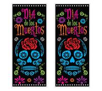Beistle 00384 Day of The Dead Door Covers 2 pièces Multicolore 30 x 6 cm