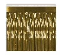 Beistle 2-Ply Flame Proof Metallic Fringe Drape, 15-Inch by 10-Feet
